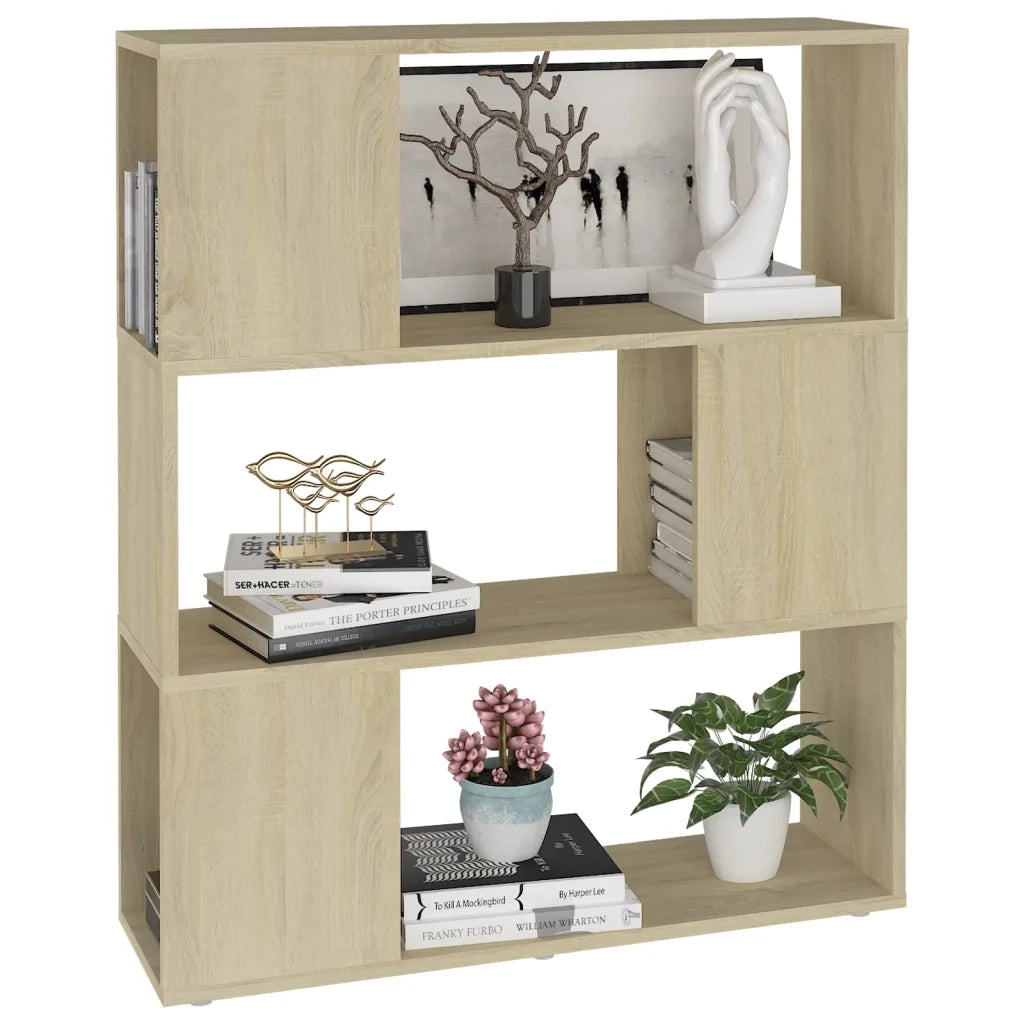 Libreria/Divisorio Rovere Sonoma 80x24x94 cm in Truciolato 809128