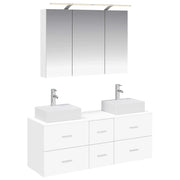 Set di mobili per il bagno 4 pcs Bianco 3406815