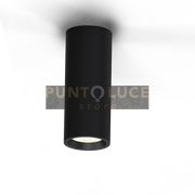 VEGA-N Lampada da soffitto tonda in metallo nero attacco GU10 inclusa