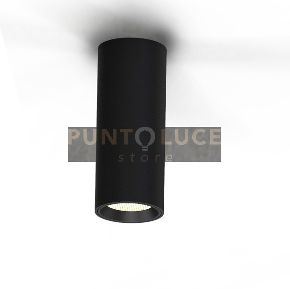 VEGA-N Lampada da soffitto tonda in metallo nero attacco GU10 inclusa