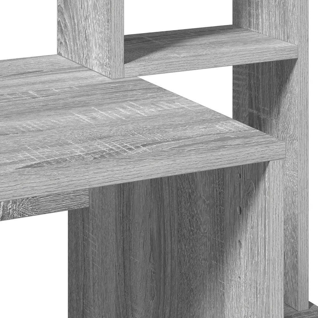 Scrivania Mensole Grigio Sonoma 100x45x140 cm Legno Multistrato 860441