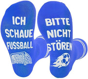 Calze da Calcio con Disegno umoristico - Accessori da Calcio - Regali per Uomo - Regalo di Compleanno - Regali di Natale - Dimensione Unica