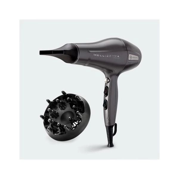 Imetec bellissima asciugacapelli professionale potenza 2200 watt flusso potenziato ultra speed con ioni e ceramica - 11859