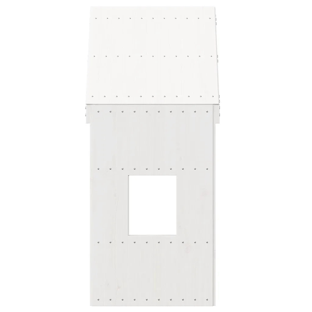 Tetto per Letto Bambini Bianco 60x99x139,5 Legno Massello Pino 846889