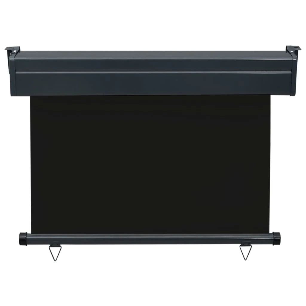 Tenda da sole laterale per balcone 100 x 250 cm nera 02_0007003