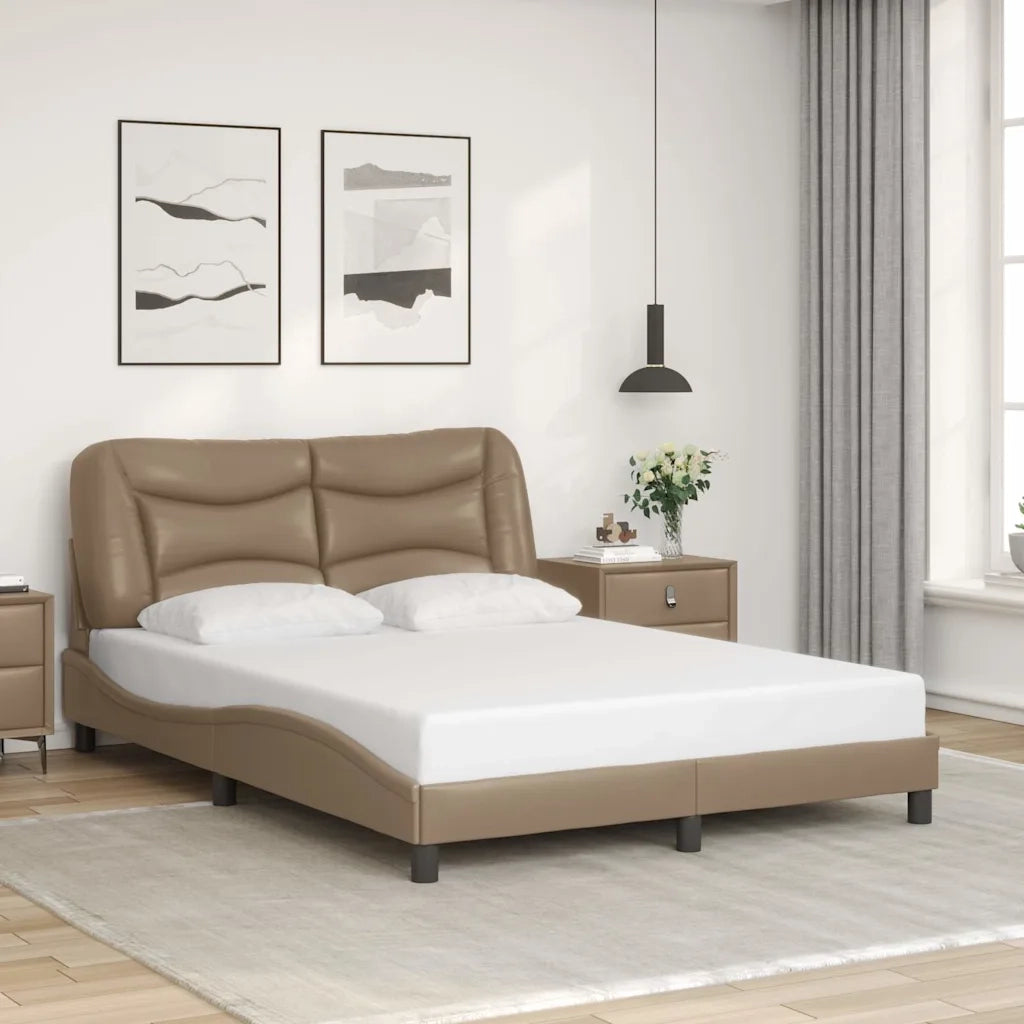 Giroletto senza Materasso Hvar Cappuccino 140x200 cm in Similpelle