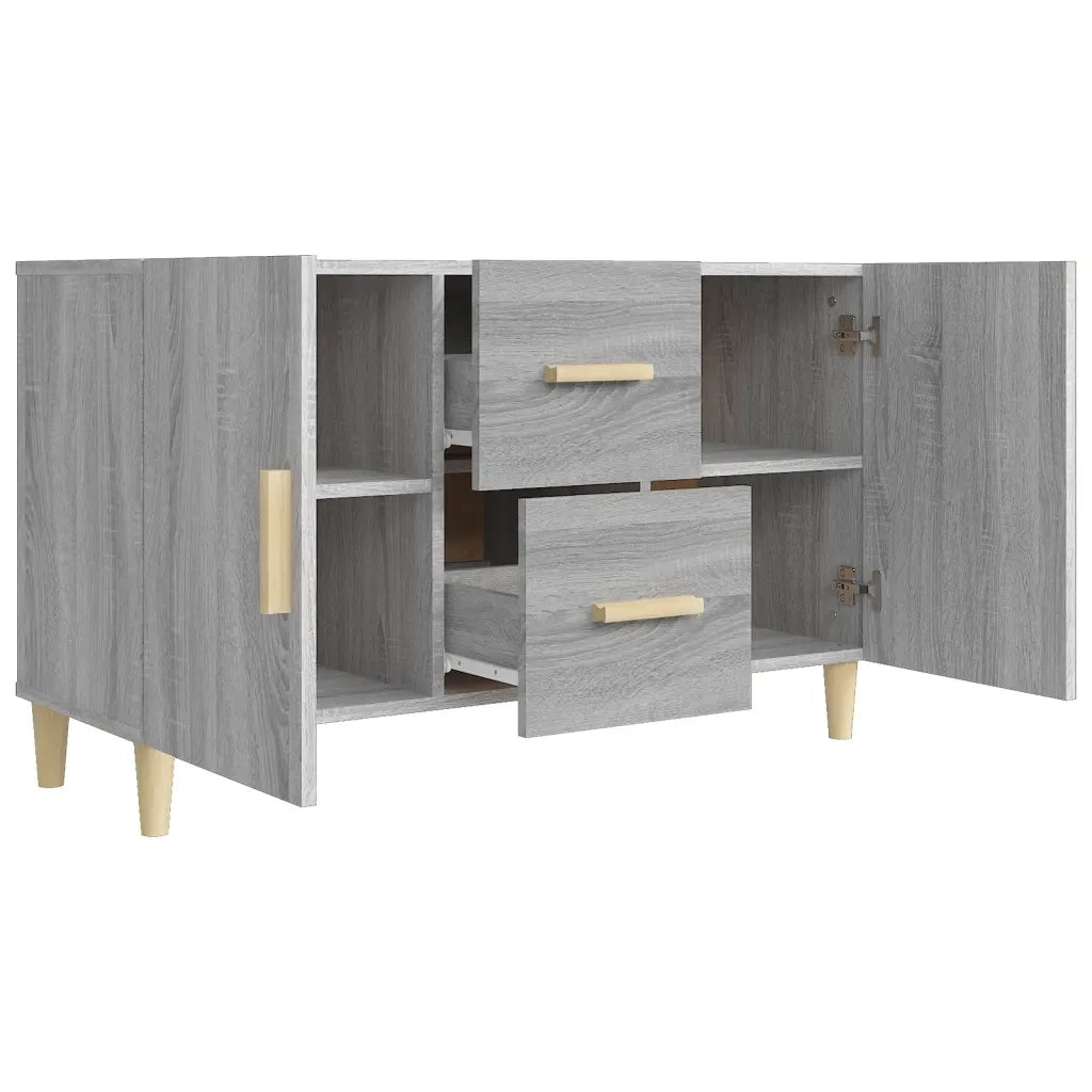 Credenza Grigio Sonoma 100x36x60 cm in Legno Multistrato 817466