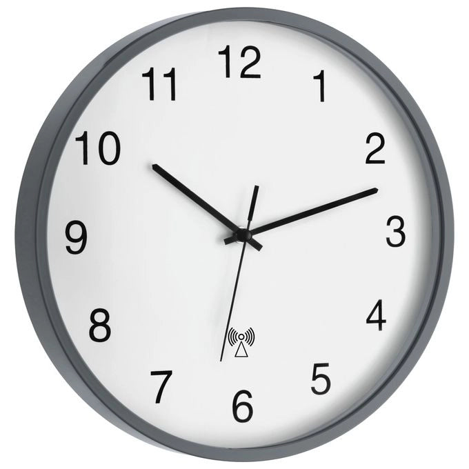TFA-Dostmann 60.3511.10 orologio da parete e da tavolo Rotondo Grigio, Bianco