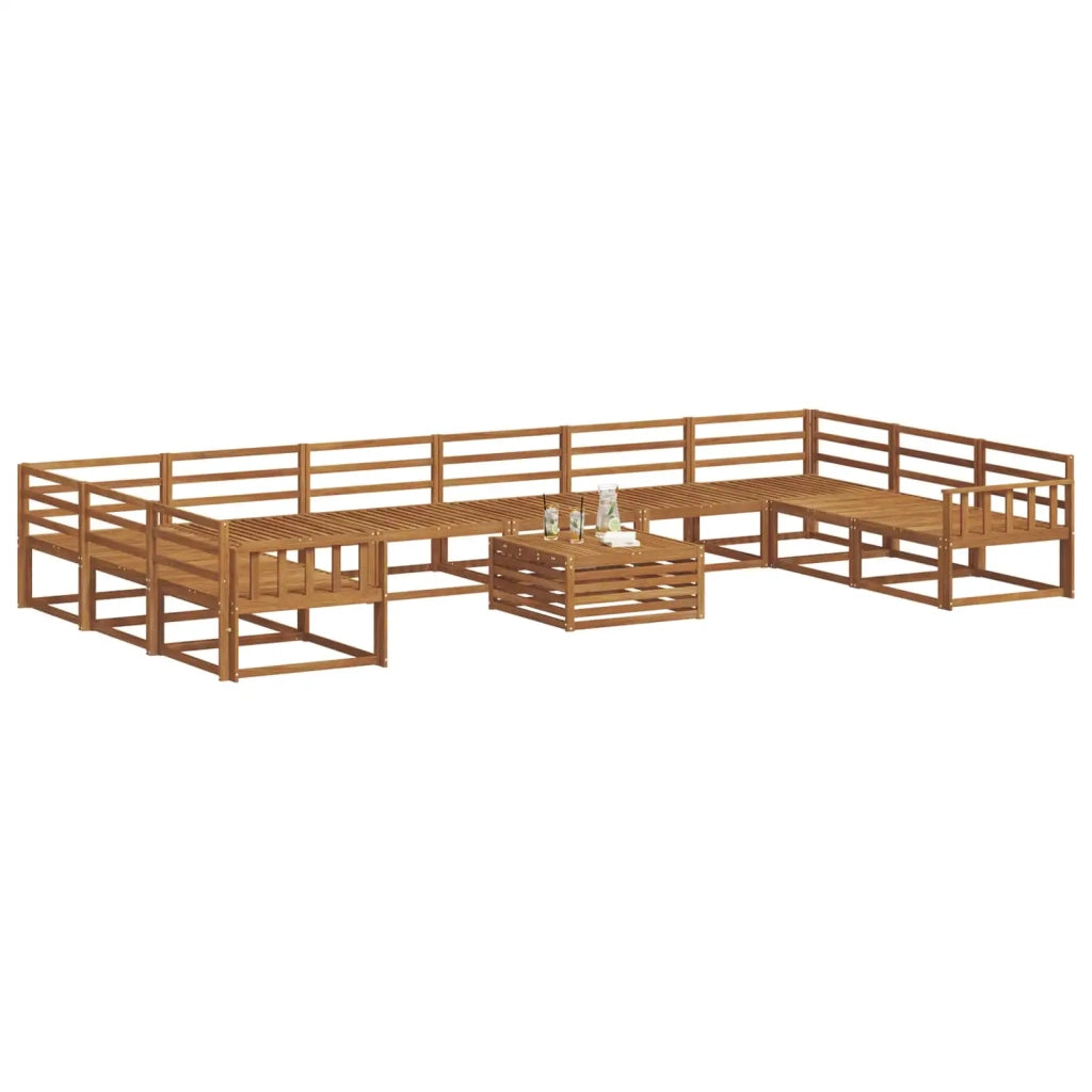 Set di divani da esterno 11 pcs Naturale 3368267