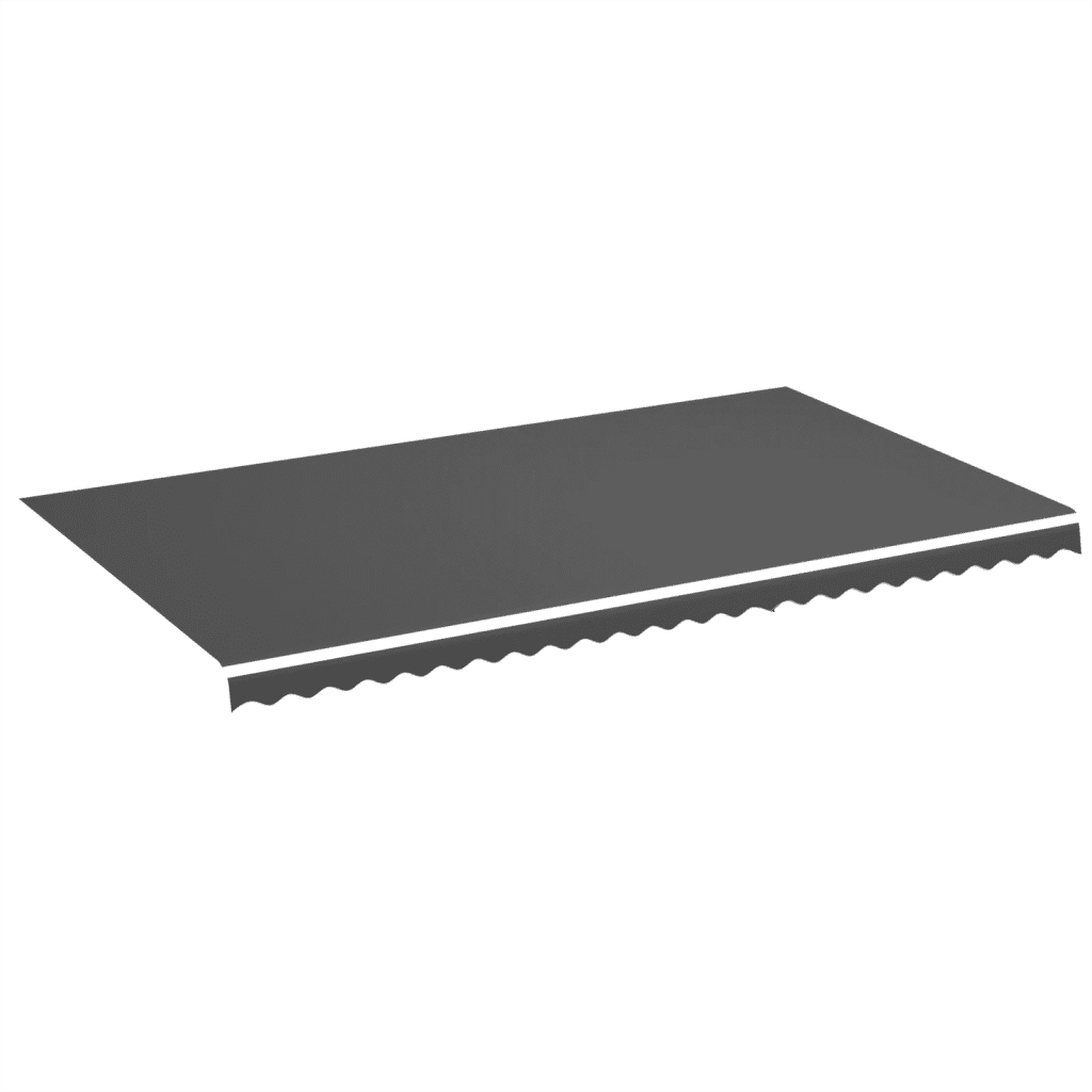 Tessuto di Ricambio per Tenda da Sole Antracite 600x350 cm Poliestere 311954