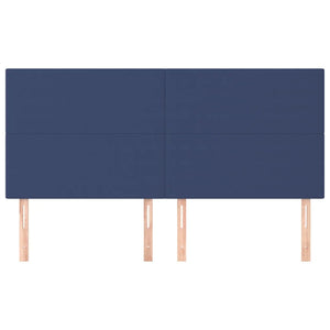 Testiera Blu 160x5x118/128 cm Tessuto 3116064