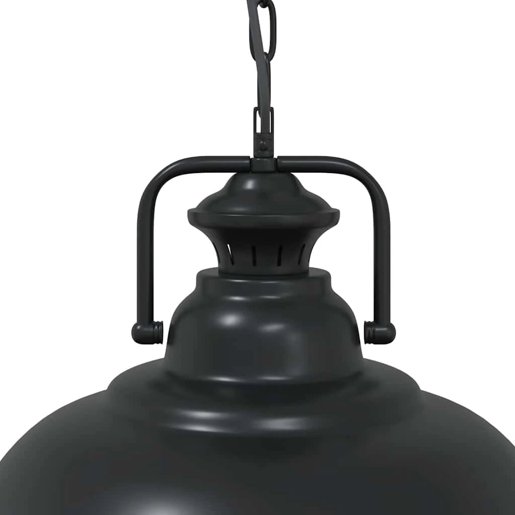 Lampada a sospensione vintage in metallo nero Ø 31 cm per cucina soggiorno camera da letto design elegante e accattivante 02_0058023