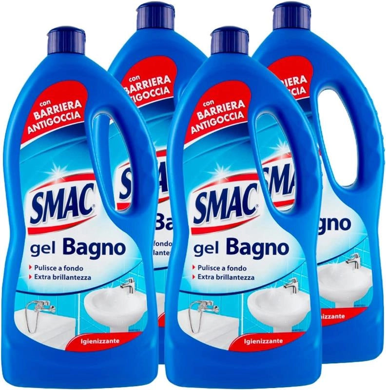 SET 4 SMAC GEL BAGNO DETERGENTE ANTICALCARE 850 ML