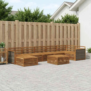 Set di divani da esterno 8 pz Naturale 3383647