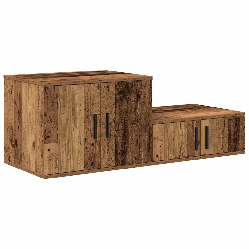 Armadio 2 pz Legno vecchio 127 x 41 x 40 cm Legno multistrato CFW1818148