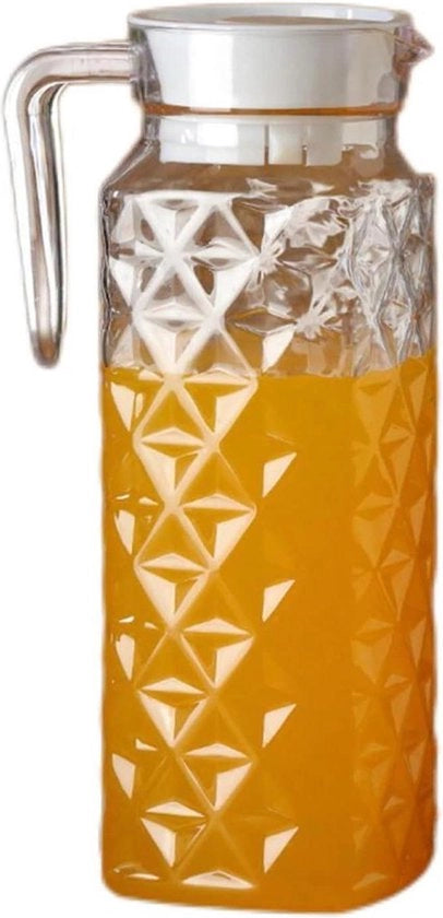 Pentola Acrilica a Reticolo - Vaschetta Liquida per la Cucina per Vino e Limonata - Bevande Freddo e Caldo - Raccolta di Cucina per Picnic - Transparente.
