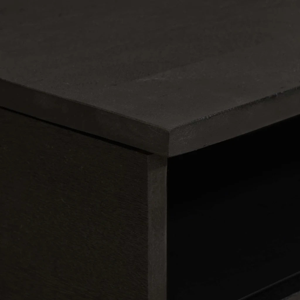 Tavolino da salotto con cassetto Nero 80 x 54 x 40 cm