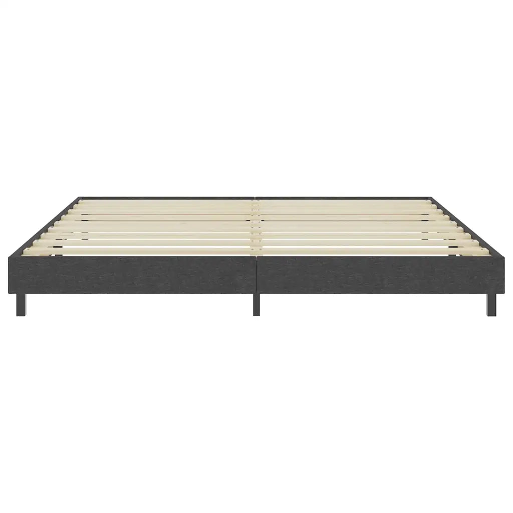 Letto a Molle Grigio in Tessuto 200x200 cm 287459