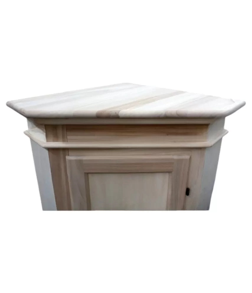 Mobile angolare 1 porta classico legno grezzo l.52 p.52 h.138 (805) - Mobili 2G