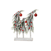 dec. 3 Mini Alberi innevati c/bacche rosse 12x30x40cm