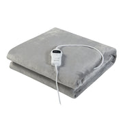 Coperta elettrica riscaldata 120 watt camera da letto 180 x 130 cm grigio chiaro 03_0009330