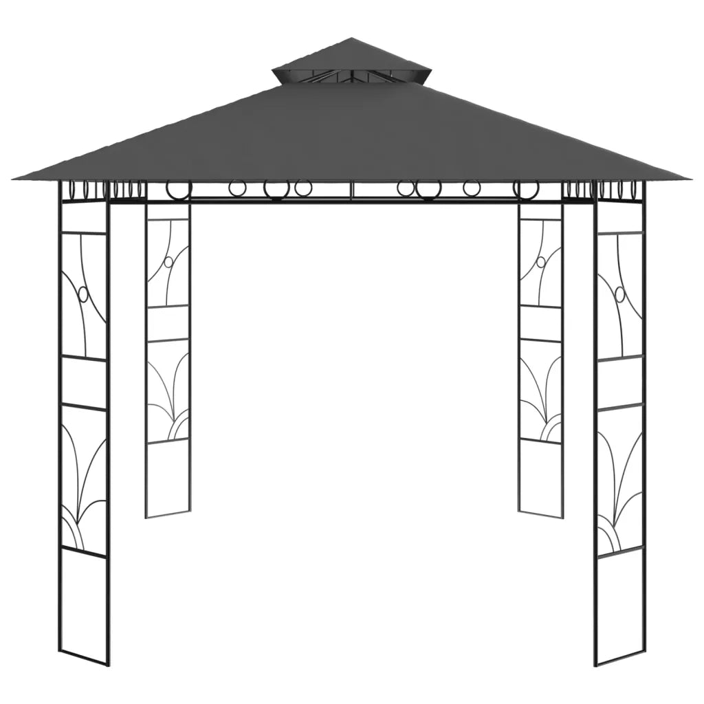 Gazebo 4x3x2,7 m Antracite 160 g/mÂ²
