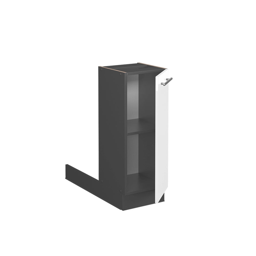 Vicco Isola cucina Bianco lucido 30 cm senza piano di lavoro