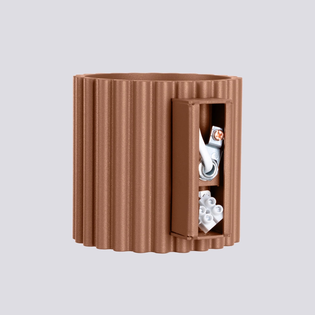 Applique moderna mocca tubo 10cm su-giù G9 10W VISTAO