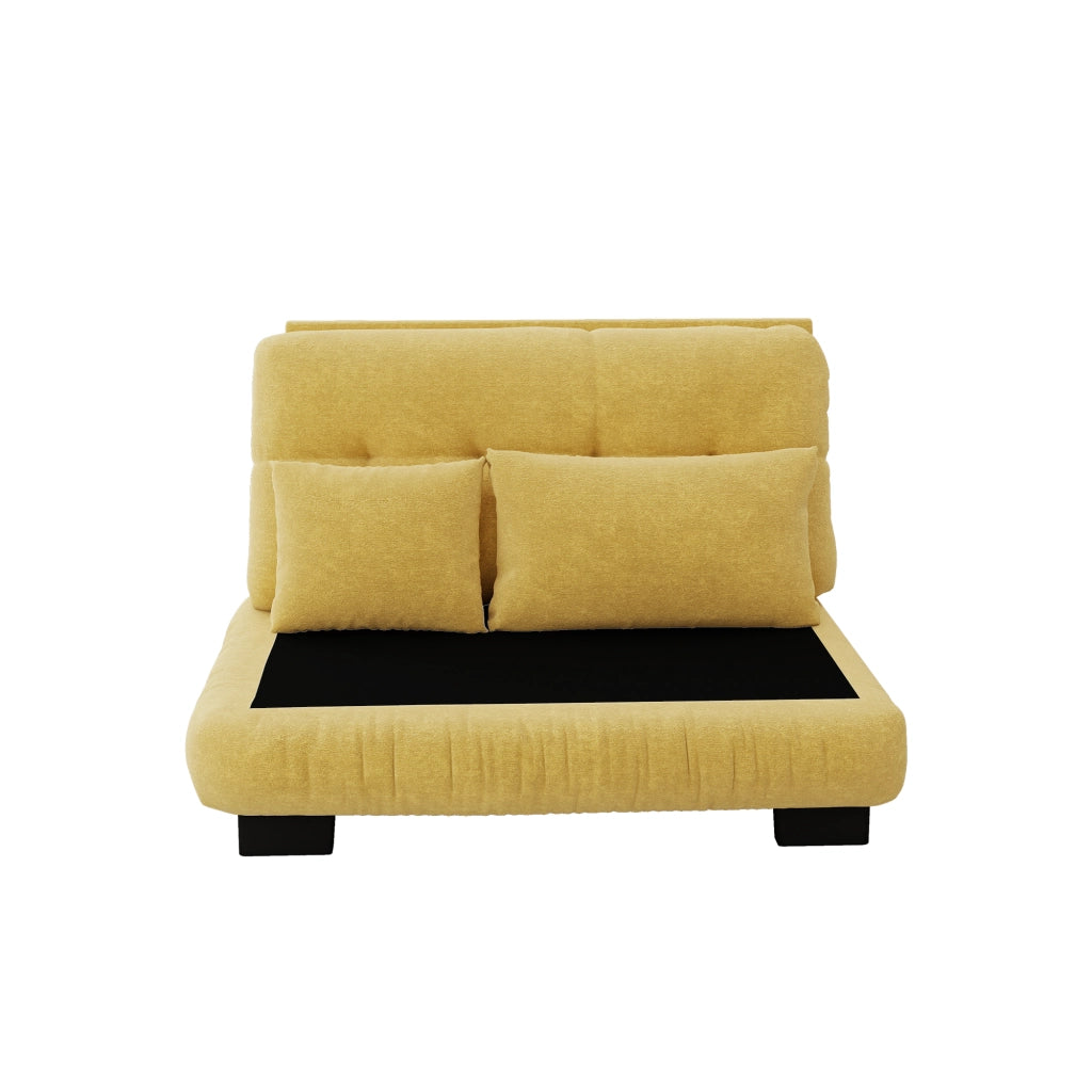 Divano Paris LSF - Zephmum- Giallo con 2 cuscini
