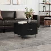 Tavolino da Salotto-Tavolino da soggiorno-Tavolo Nero 50x50x40 cm in Legno Multistrato 393518