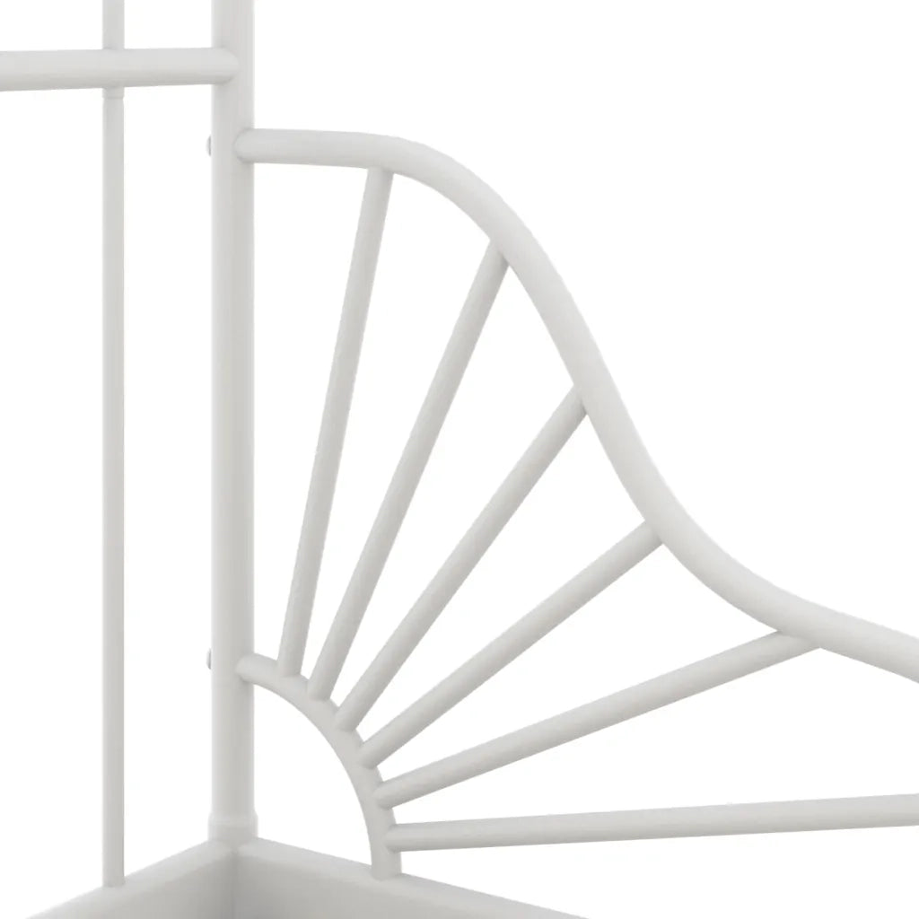 Giroletto Estendibile Bianco in Metallo 80x130/200 cm 324741