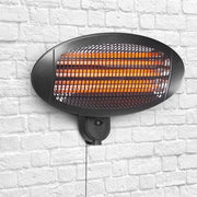 Stufa Elettrica Quarzo Infrarossi da Parete 2000W a Basso Consumo Resistente