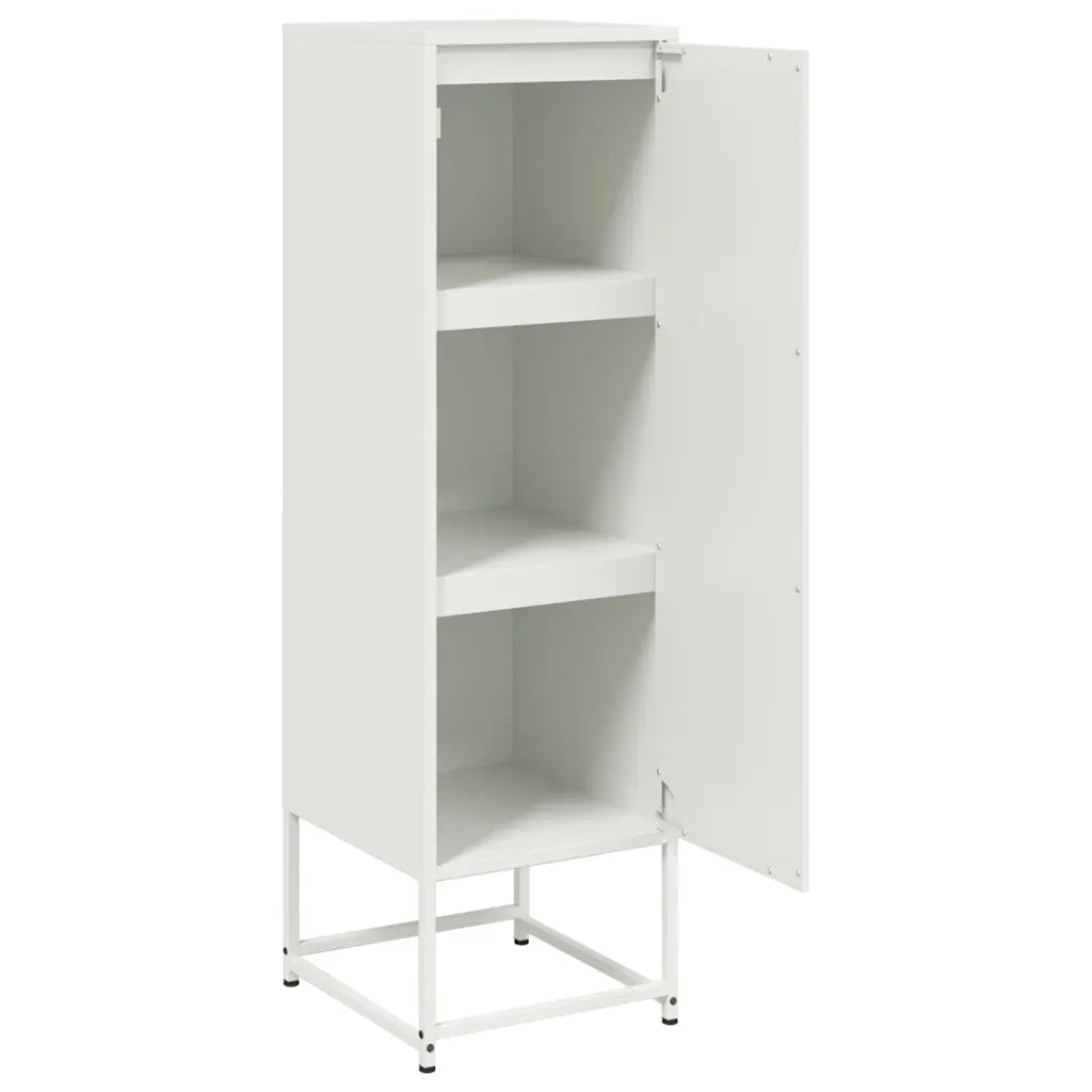 Credenza Bianca 36x39x123 cm in Acciaio