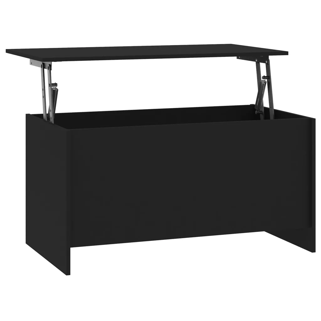 Tavolino da salotto | Tavolino da caff¨¨ | Tavolino da Soggiorno Nero 102x55,5x52,5 cm in Legno Multistrato