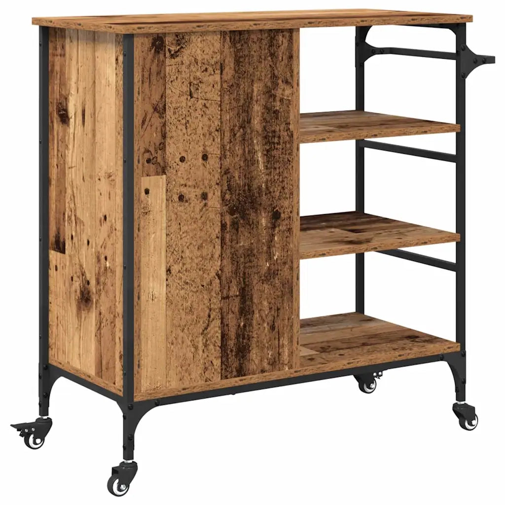 Carrello da Cucina Legno vecchio 87,5 x 39 x 84,5 cm CFW1101136