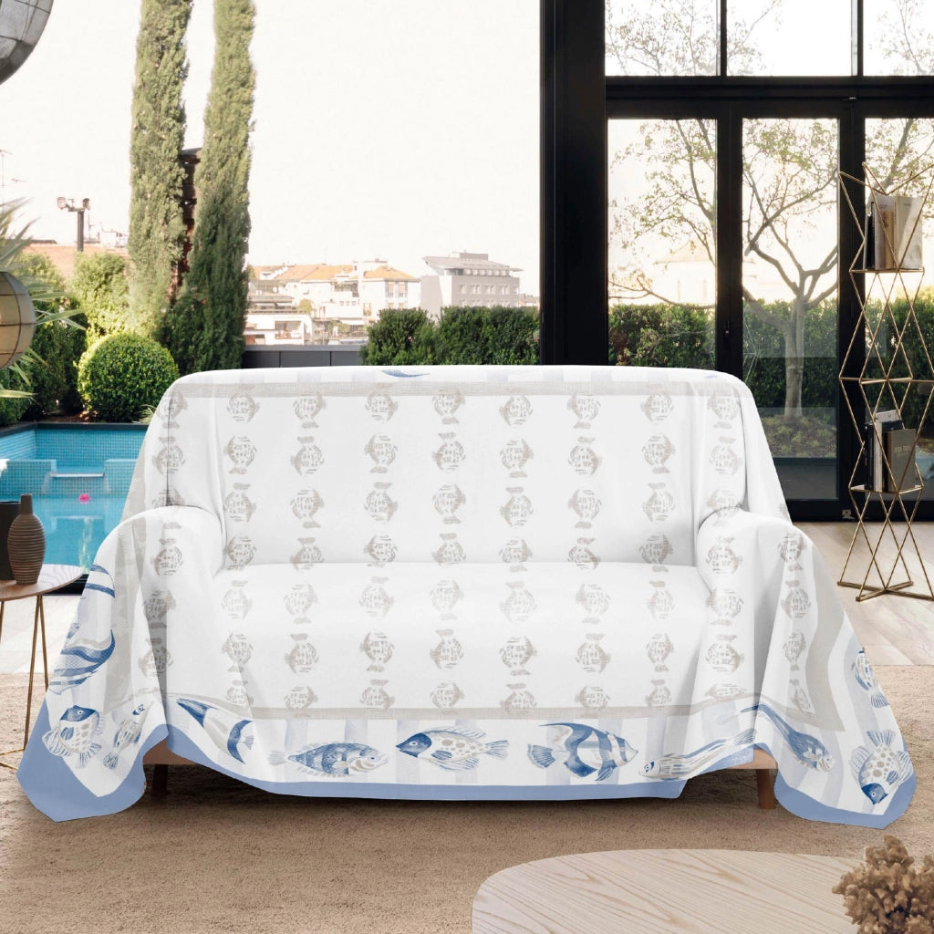 Telo Copritutto Matrimoniale Cotone 250x260 cm Grande Multiuso Copridivano Copriletto Arazzo Drappeggio Lavabile Resistente Disegno 10