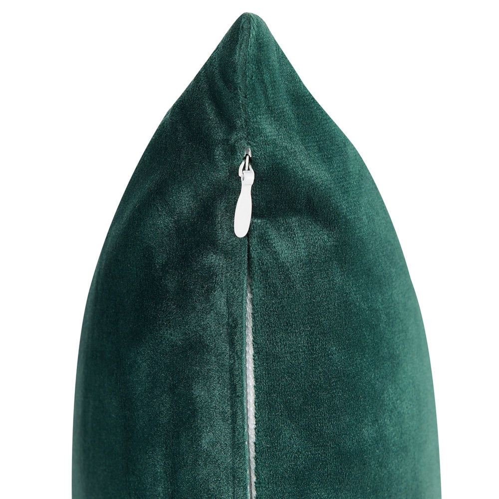 Set di 2 cuscini decorativi con motivo geometrico Verde 45 x 45 cm