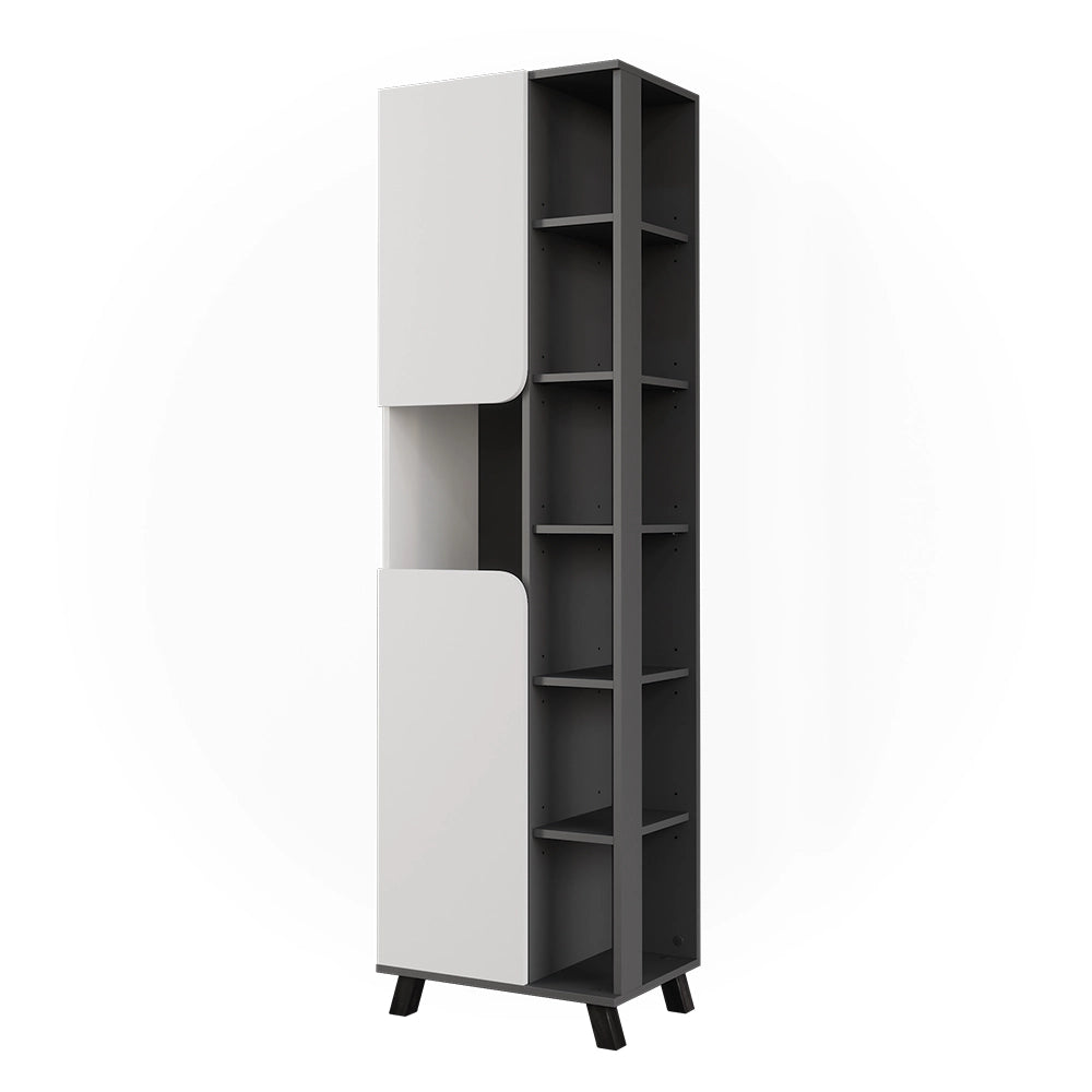 Vicco Mobile alto Antracite/bianco 50 x 175 cm con 2 porte
