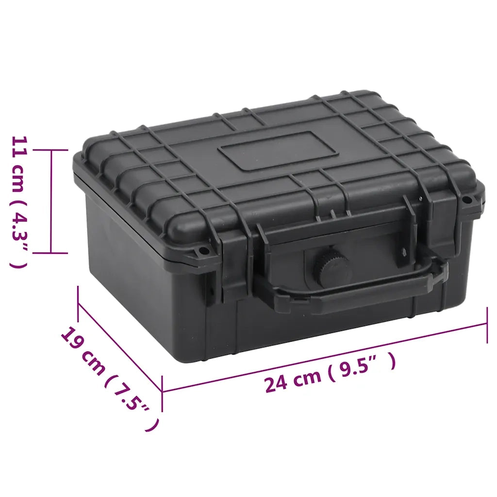Valigetta da Volo Portatile Nera 24x19x11 cm in PP CFW2466554