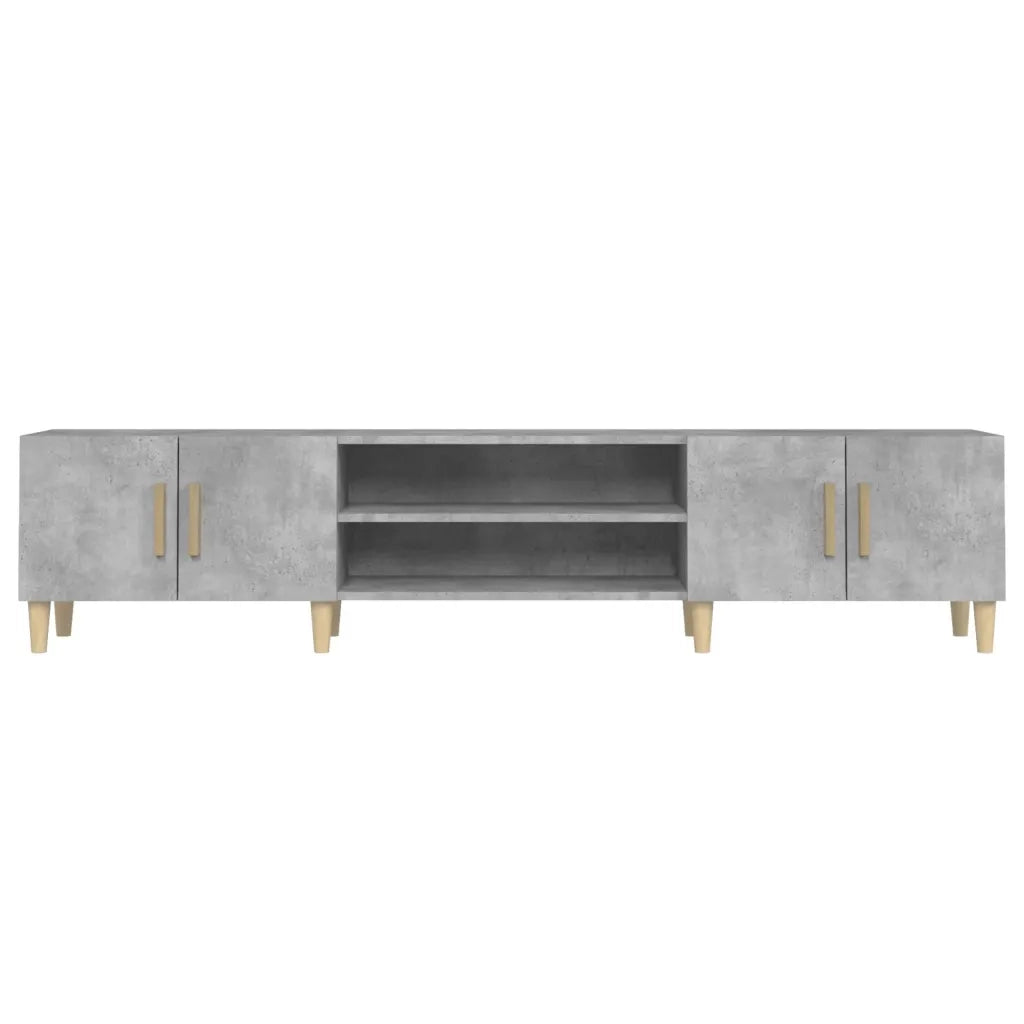 Mobile Porta TV Grigio Cemento 180x31,5x40 cm Legno Multistrato