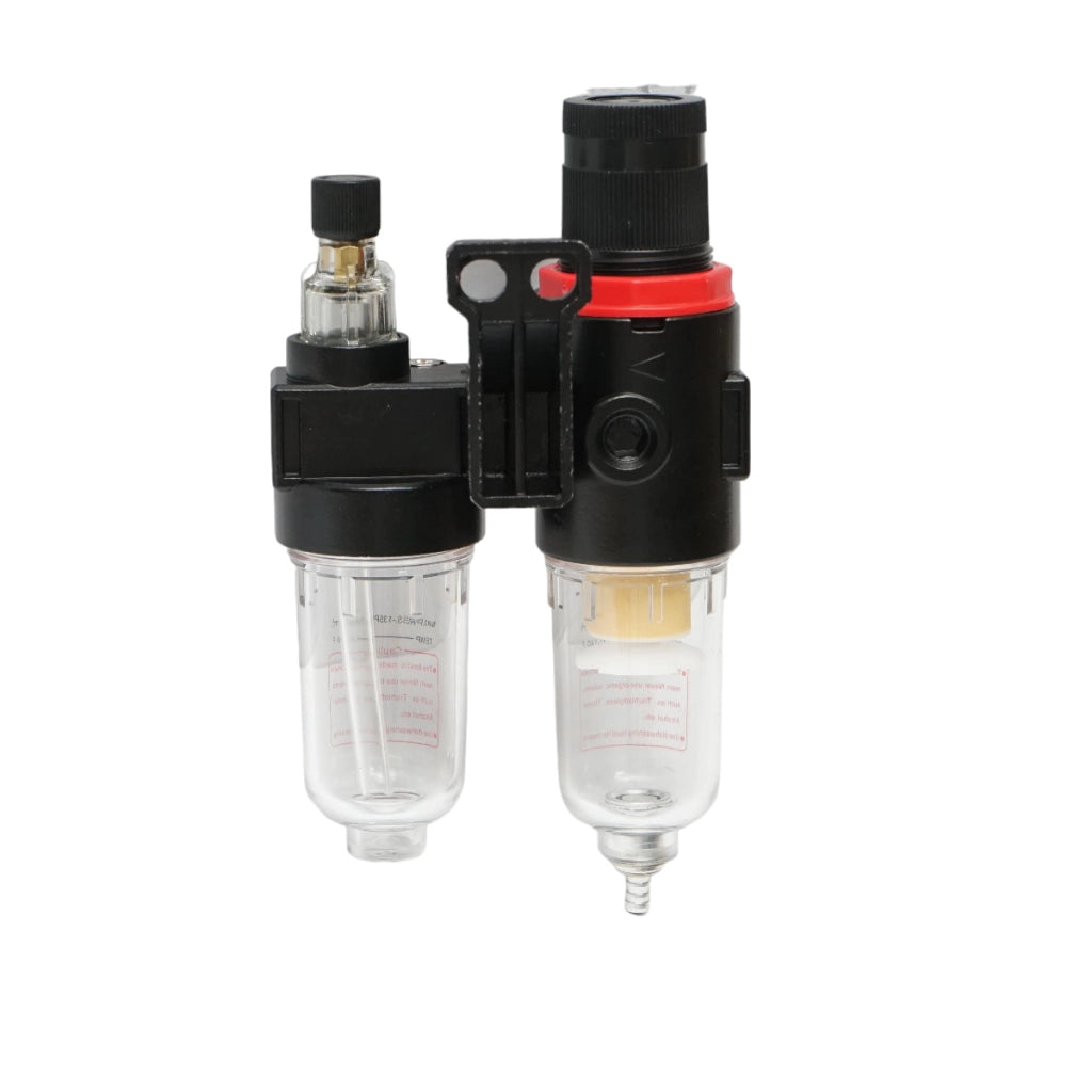 Filtro aria e lubrificatore con regolatore di pressione max. 1 MPa, attacco 1/4