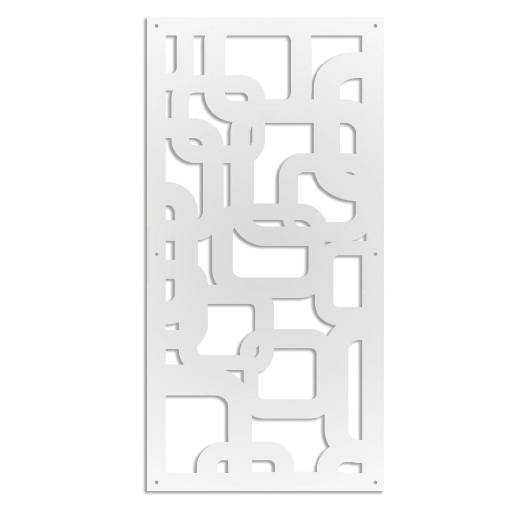SMART - Pannello in PVC traforato - Parasole Misura: 47x94 cm, Colore: bianco