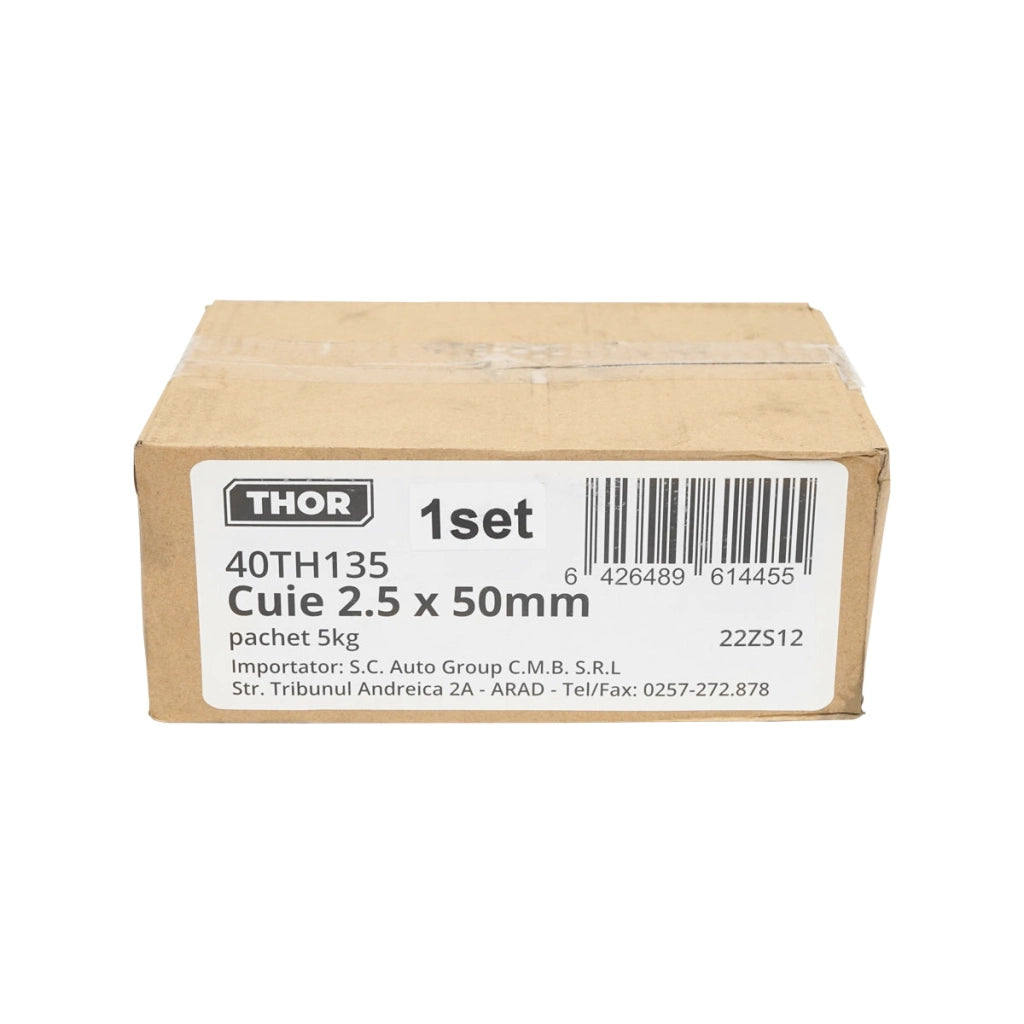 Chiodi da costruzione 2,5x50mm confezione da 5 kg