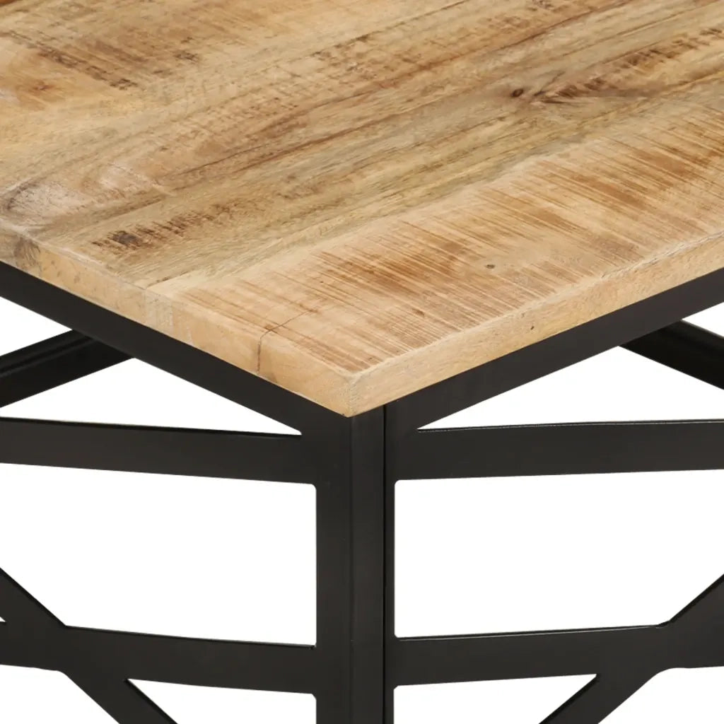 Tavolino da CaffÃ¨ 68x68x35 cm in Legno Massello di Mango cod mxl 16189