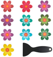 Sticker Antislip Autoadesivo - Sticker Antislip Bagno - Sticker Antislip Doccia - Sticker Antislip Scale - Sticker Antislip Bagno con Design Fiori - Materiale PEVA Impermeabile