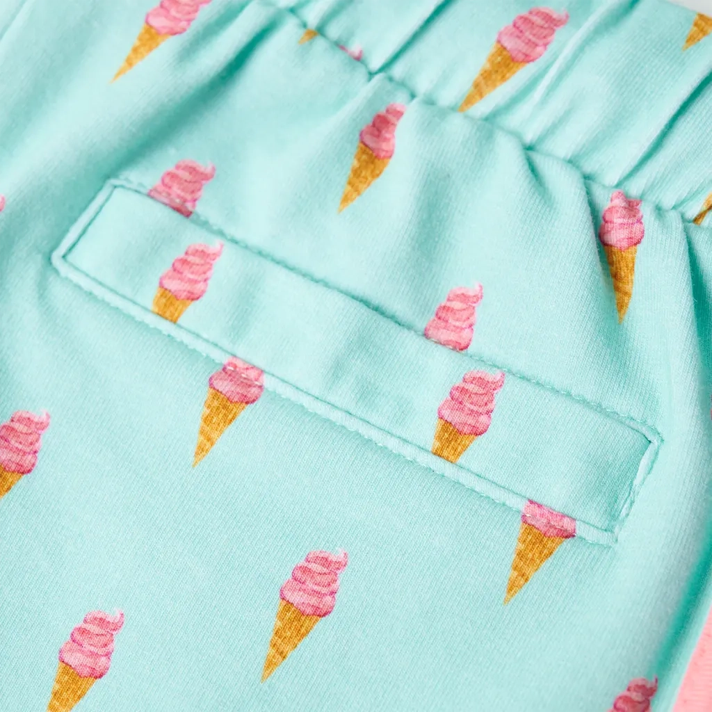 Pantaloncini per Bambini con Coulisse Menta Chiaro 128 CFW9964566