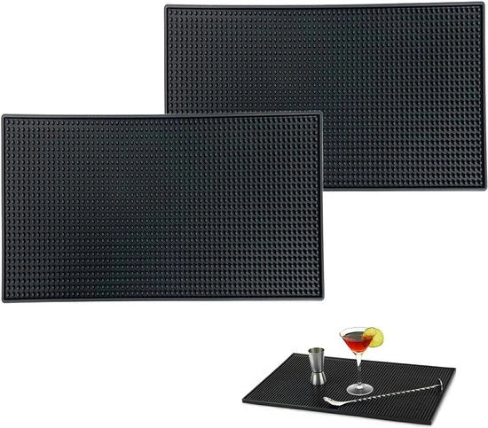 Set di servizio per bar di 2 pezzi per uso domestico o professionale - Mat per bicchieri di vino - Nero colore mat 

Modello: 
Dimensioni: 
Materiali: 
Peso: 
Colore: Nero