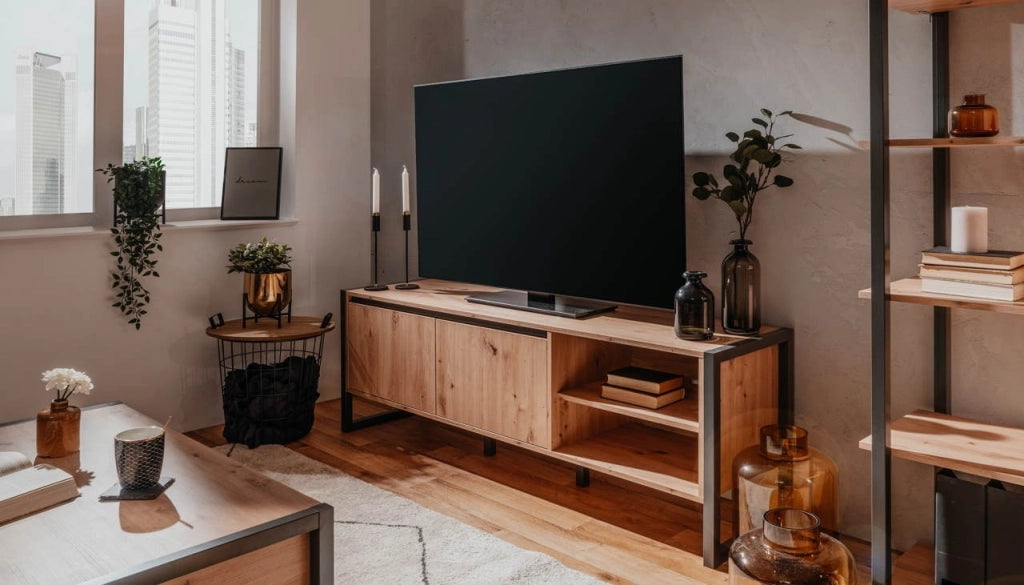 Mobile porta TV 160x40x55 cm Denver 54 quercia antracite