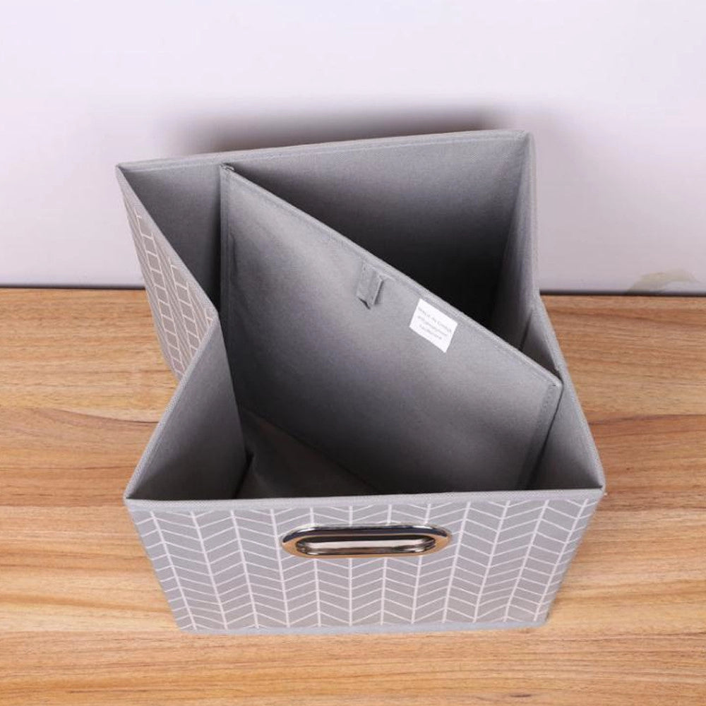 Trade Shop - Box Scatola Salvaspazio Armadio Contenitore Porta Oggetti Organizer 25x25x25 Cm -