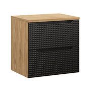Set mobili bagno 60 cm con piano Luxor Black 60 x 1401 x 46 cm
